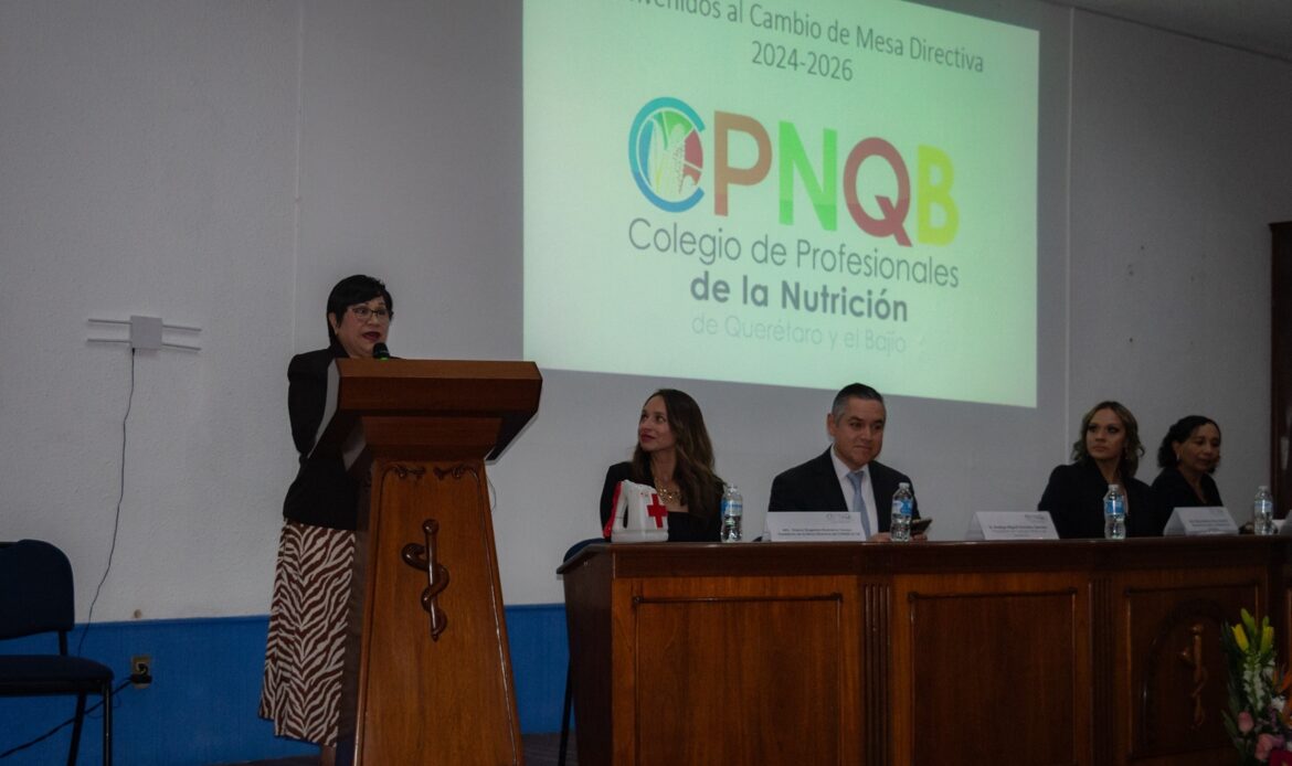 Rinde protesta Consejo Directivo del Colegio de Profesionales de la Nutrición de Querétaro y el Bajío