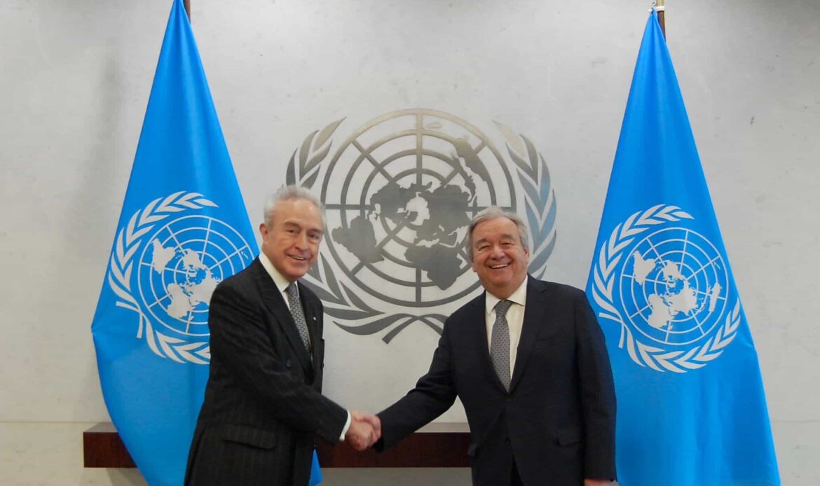 Embajador Héctor Vasconcelos presenta cartas credenciales al secretario general de la ONU