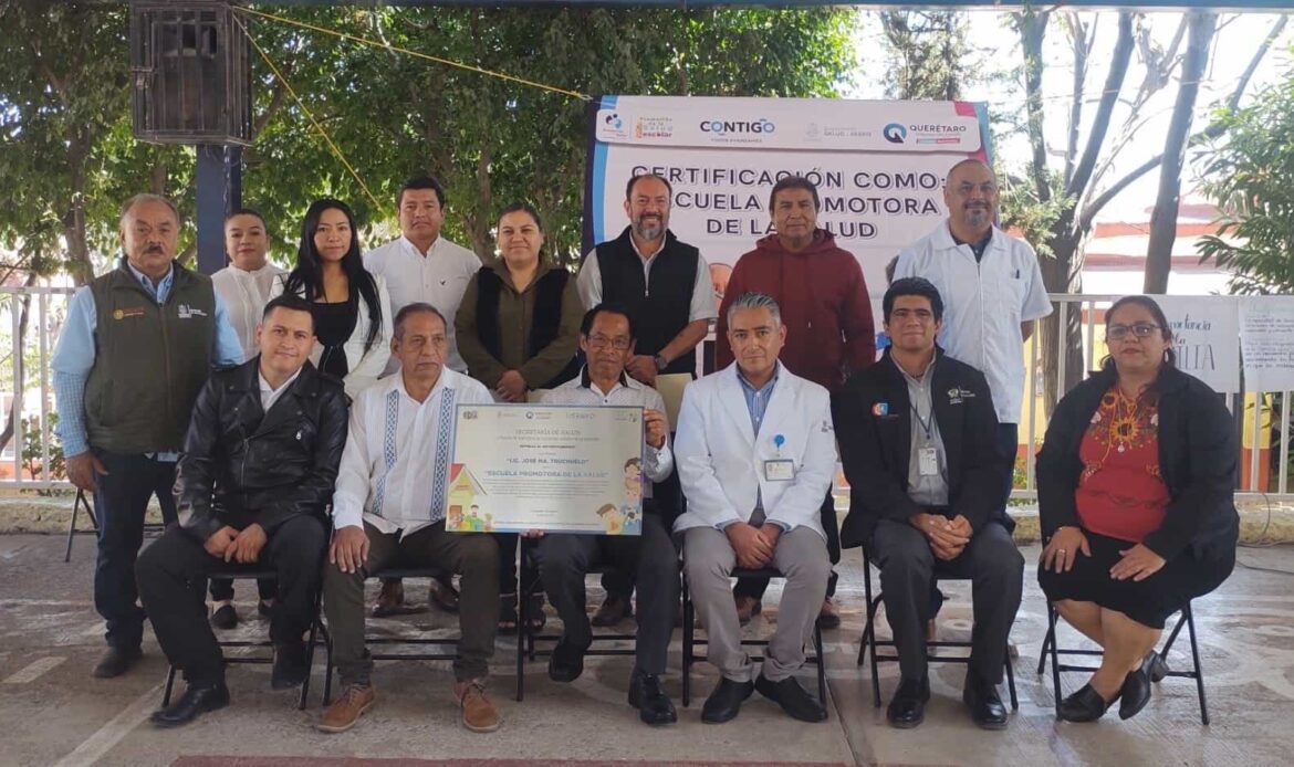 Certifica SESA Escuela Promotora de la Salud en La Negreta