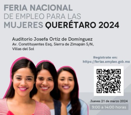 Alistan ferias de empleo para mujeres en San Juan del Río y Querétaro