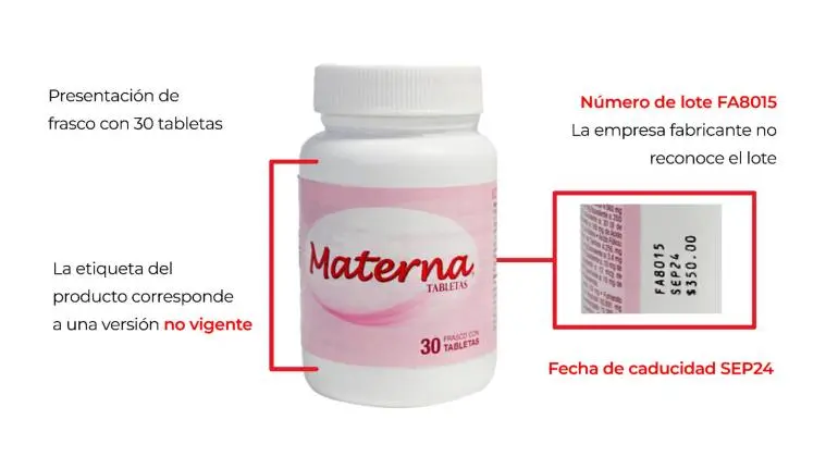 Cofepris informa sobre adulteración en vitaminas para preconcepción, embarazo y lactancia