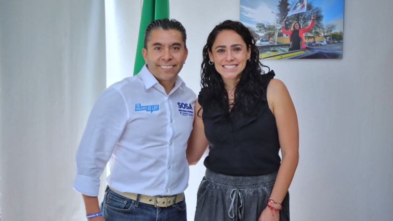 Se reúne Roberto Sosa candidato por el 4° Distrito con Abigail Arredondo; coincidieron en fortalecer al Poder Legislativo
