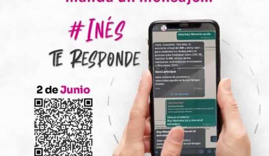 Nueva versión del chatbot del INE en WhatsApp permitirá verificar información sobre elecciones 2024
