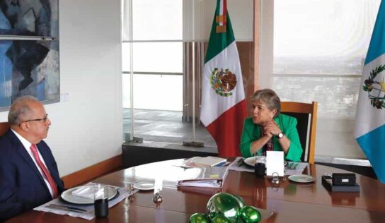 Canciller Alicia Bárcena se reúne con ministro de Relaciones Exteriores de Guatemala