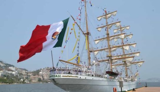 Zarpa el Buque Escuela Velero “Cuauhtémoc» para iniciar el Crucero de Instrucción “Tricontinental 2024”